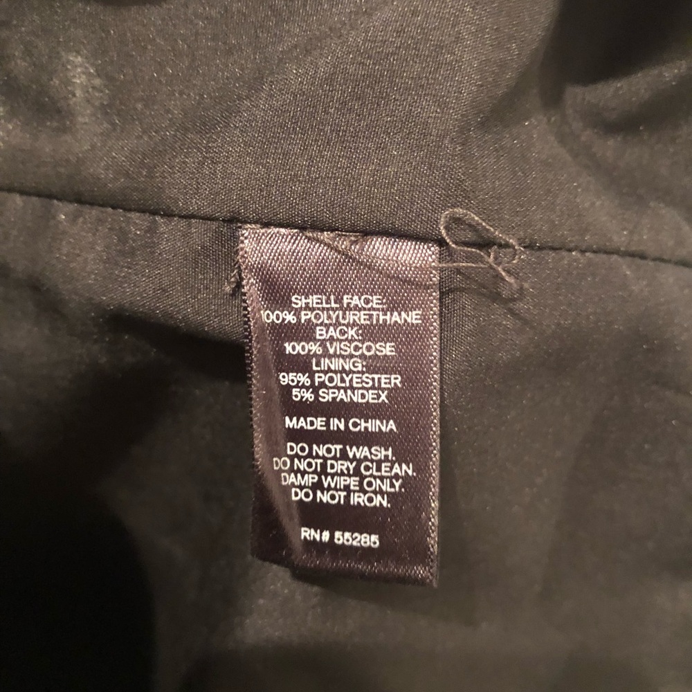 Express Black Faux Leather Top - Picture 5 of 5